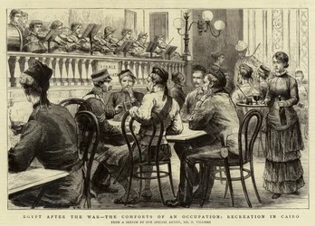 Egipto después de la guerra, las comodidades de una ocupación, recreación en El Cairo